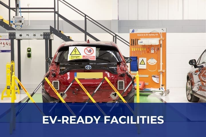 All of our bodyshops are fully EV-compliant, and are able to repair the latest vehicle technologies, builds, and designs on-site at competitive cost.