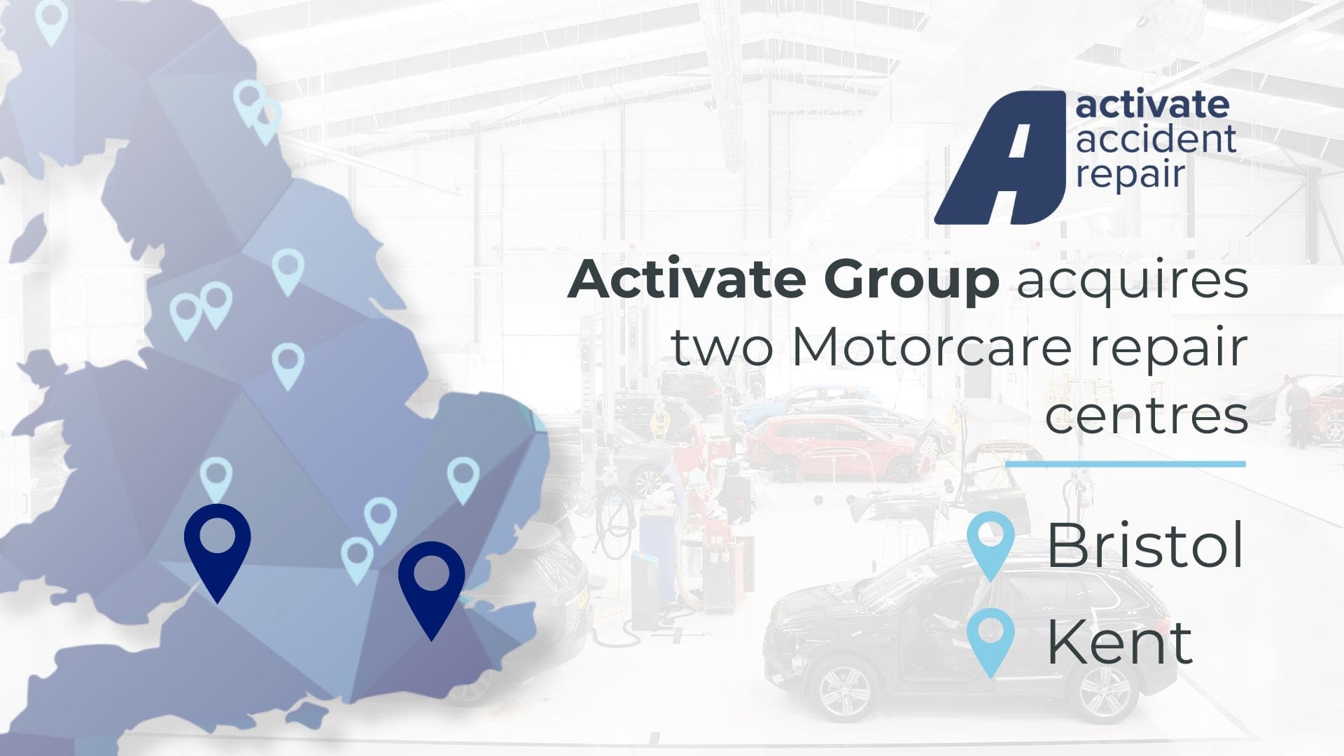 Two New Activate Accident Repair Bodyshops: Tunbridge Wells and Bristol